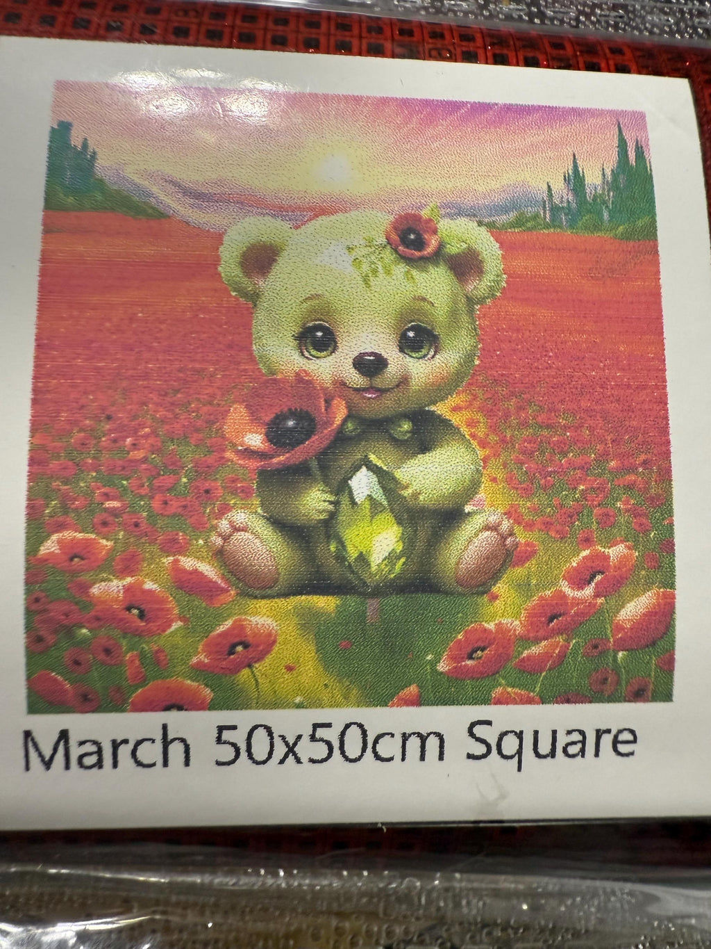 Resin drill 5d  diamond painting on felt canvas