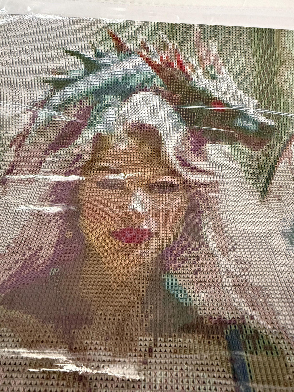 5D pastel fairy with dragon Diamond Painting, Square RESIN Gem Art (50x50)