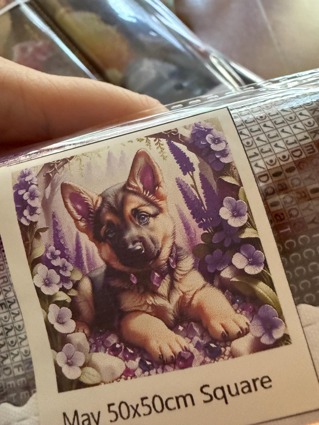 Resin drill 5d  diamond painting on felt canvas