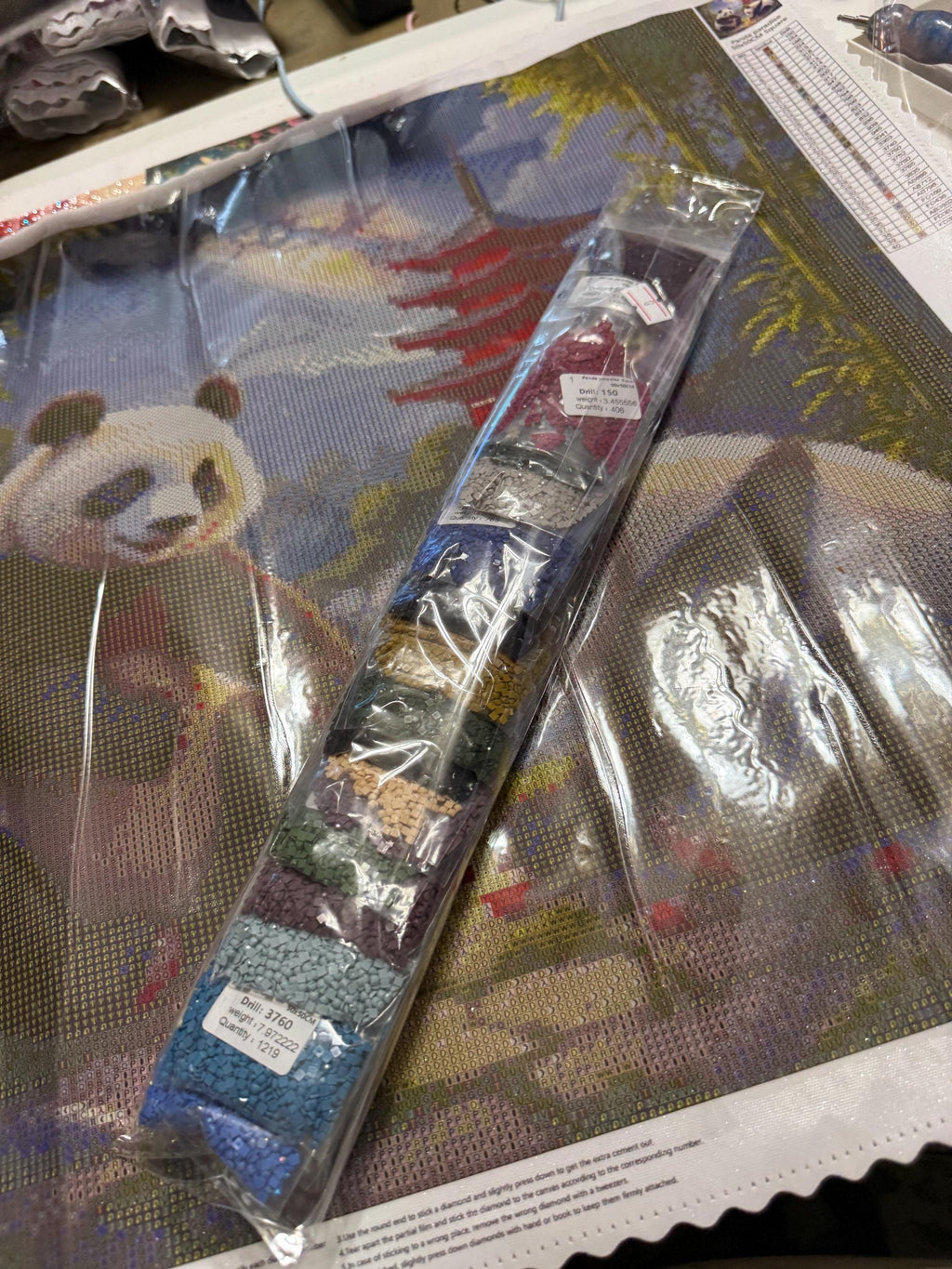 5D panda paradise Diamond Painting, roundGem Art (50x50)