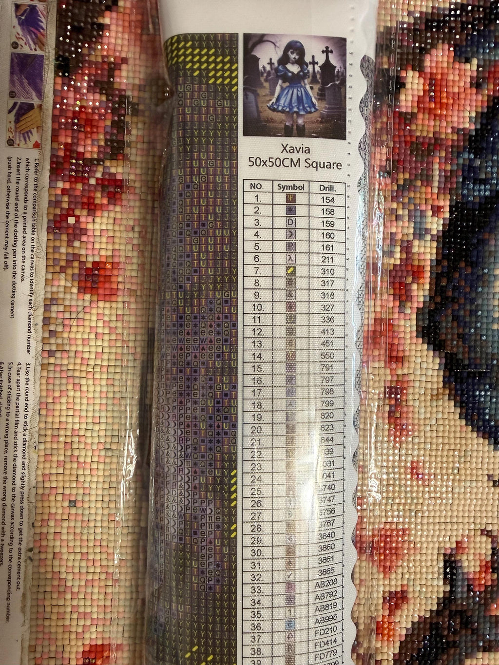 5D Xavia Diamond Painting, square Gem Art (50x50)