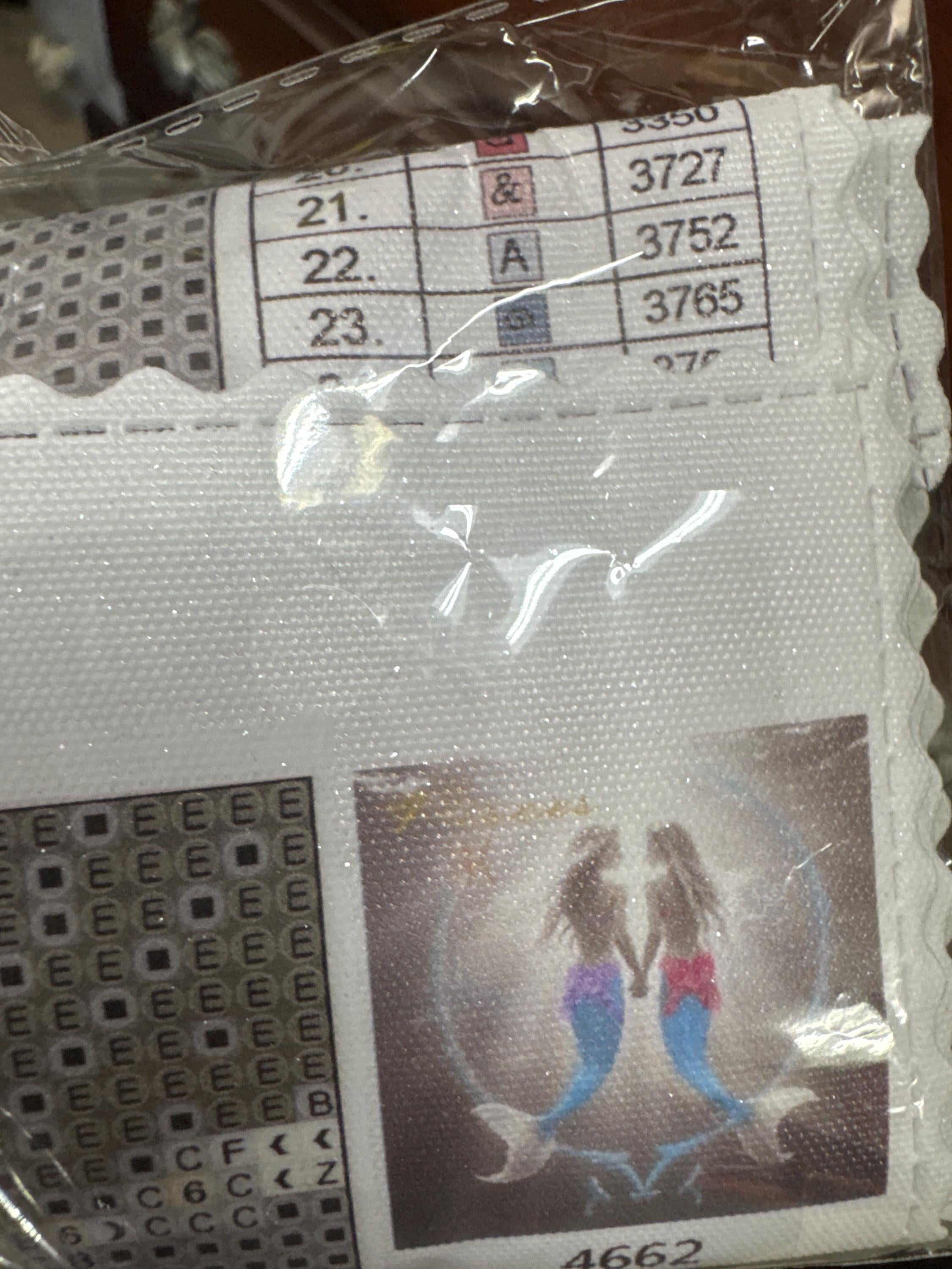 Pisces Mermaids Diamond Painting Kit, Round 5D Gem Art (50x50)