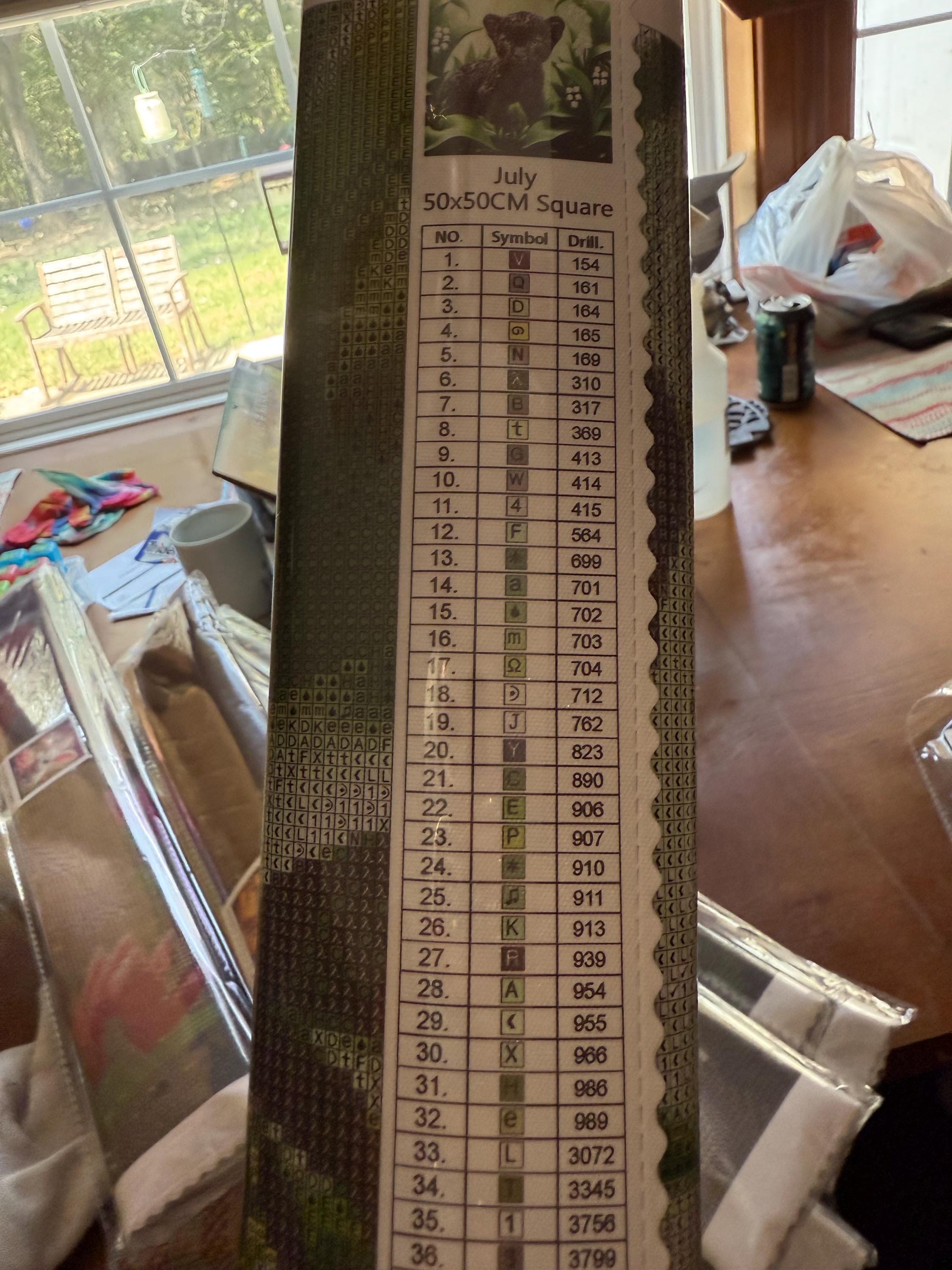 Resin drill 5d  diamond painting on felt canvas