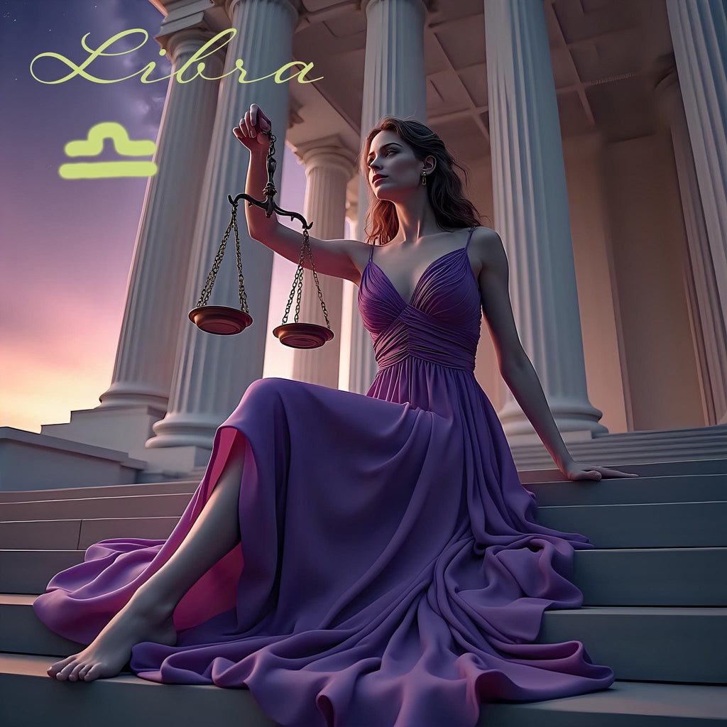 5D Libra Diamond Painting, Round Gem Art (50x50)