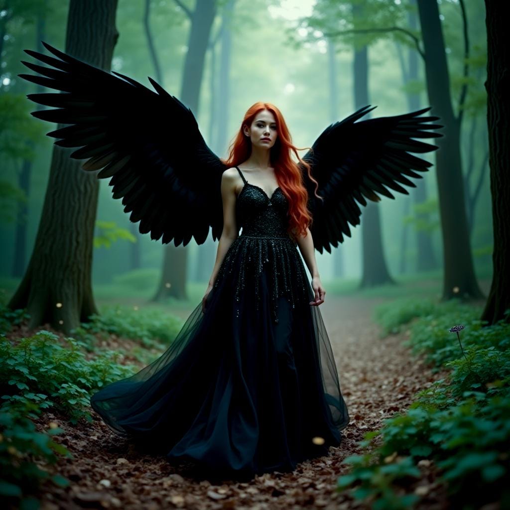 5D Dark Fae Diamond Painting, square Gem Art (50x50)