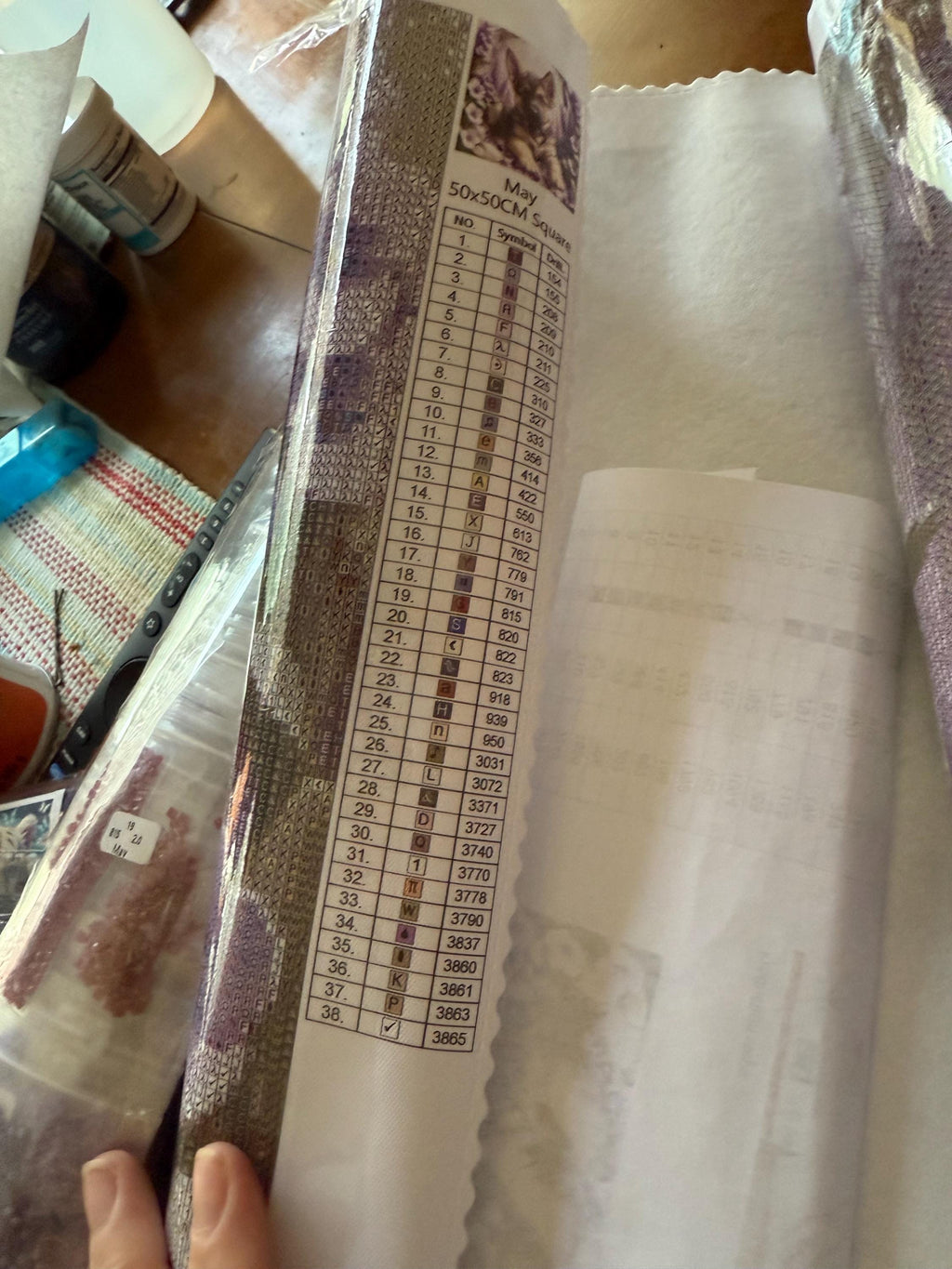 Resin drill 5d  diamond painting on felt canvas