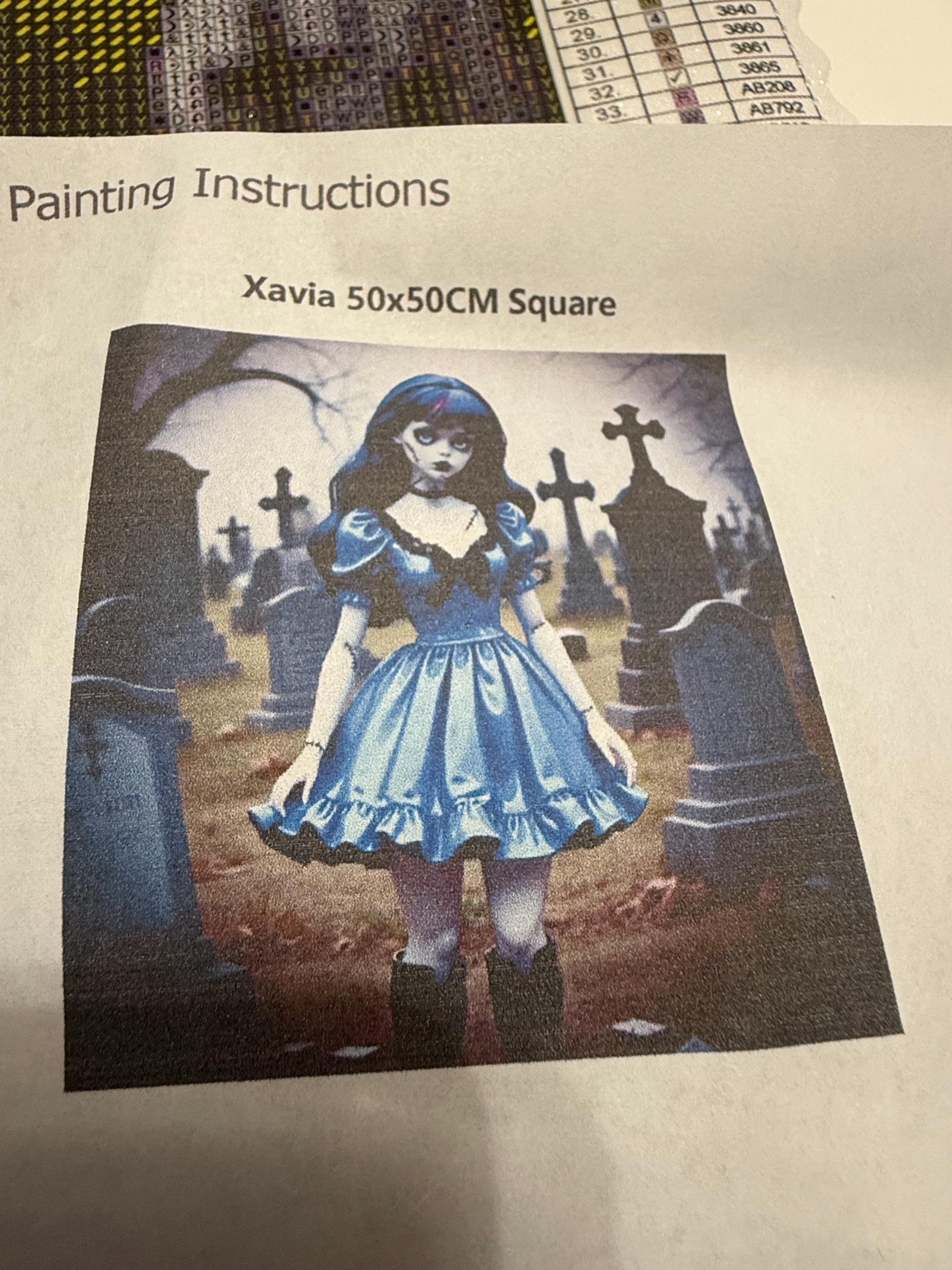 5D Xavia Diamond Painting, square Gem Art (50x50)