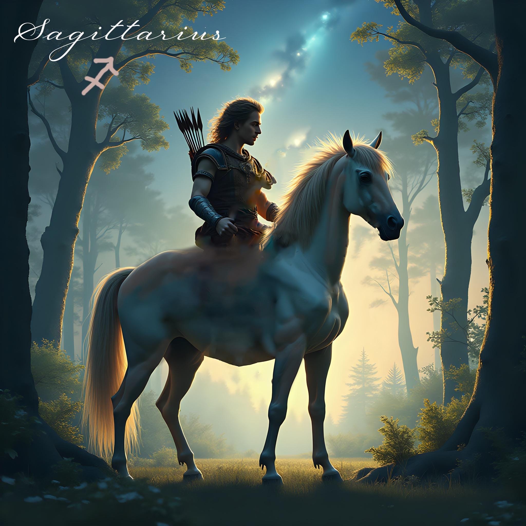 5d Premium Round Sagittarius  Diamond Painting