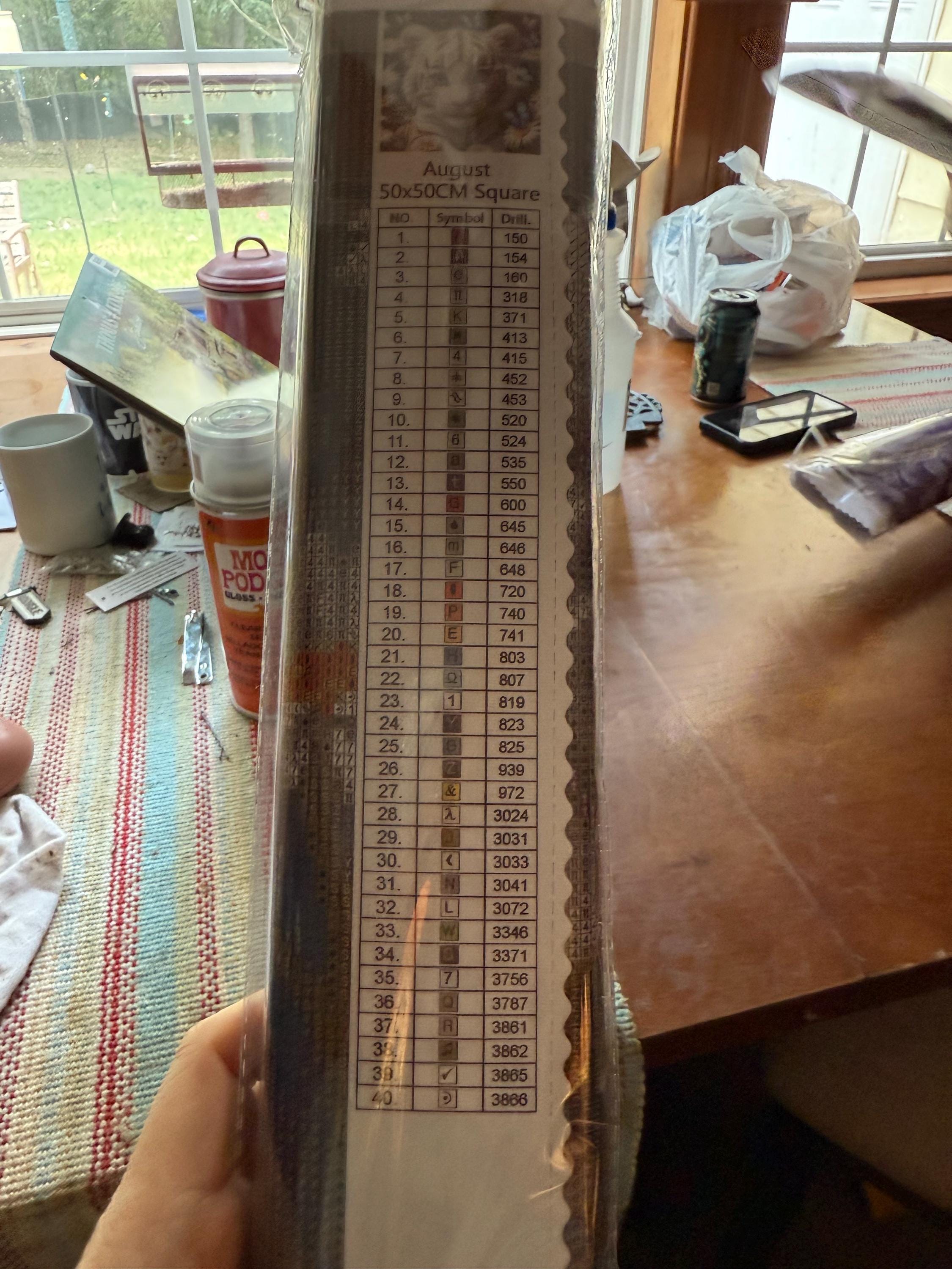 Resin drill 5d  diamond painting on felt canvas