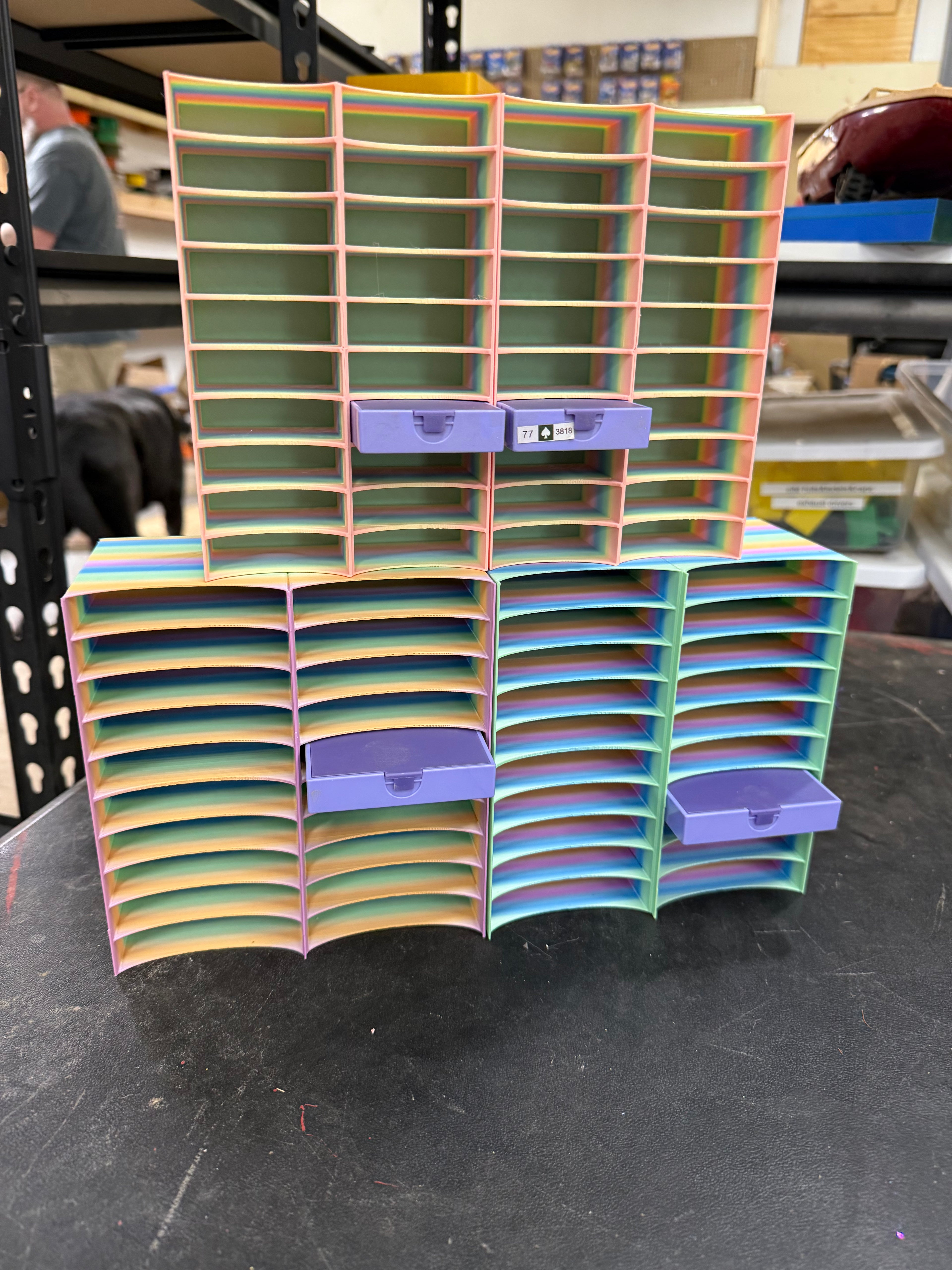 Free standing trabricks combo tower