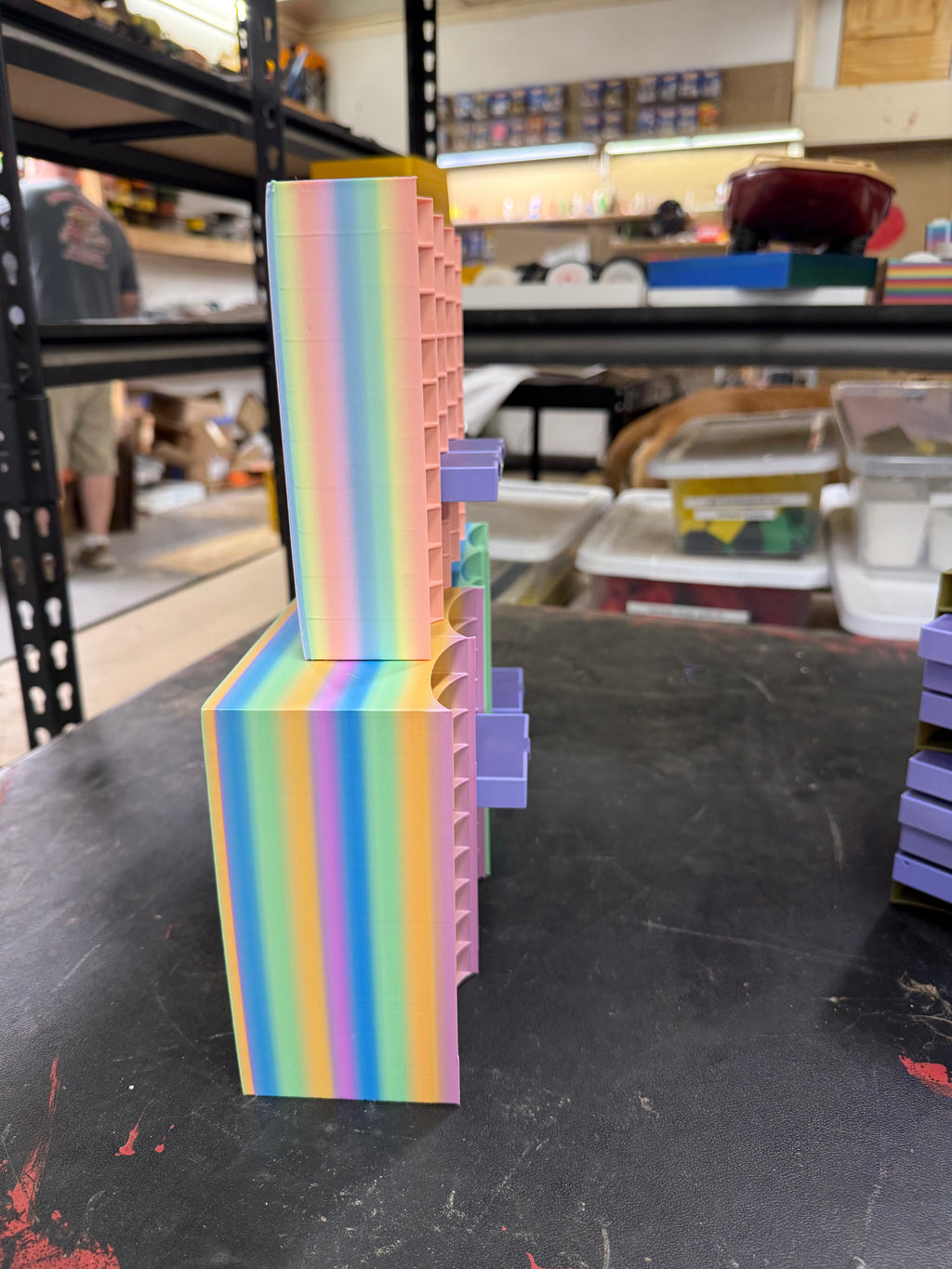 Free standing trabricks combo tower