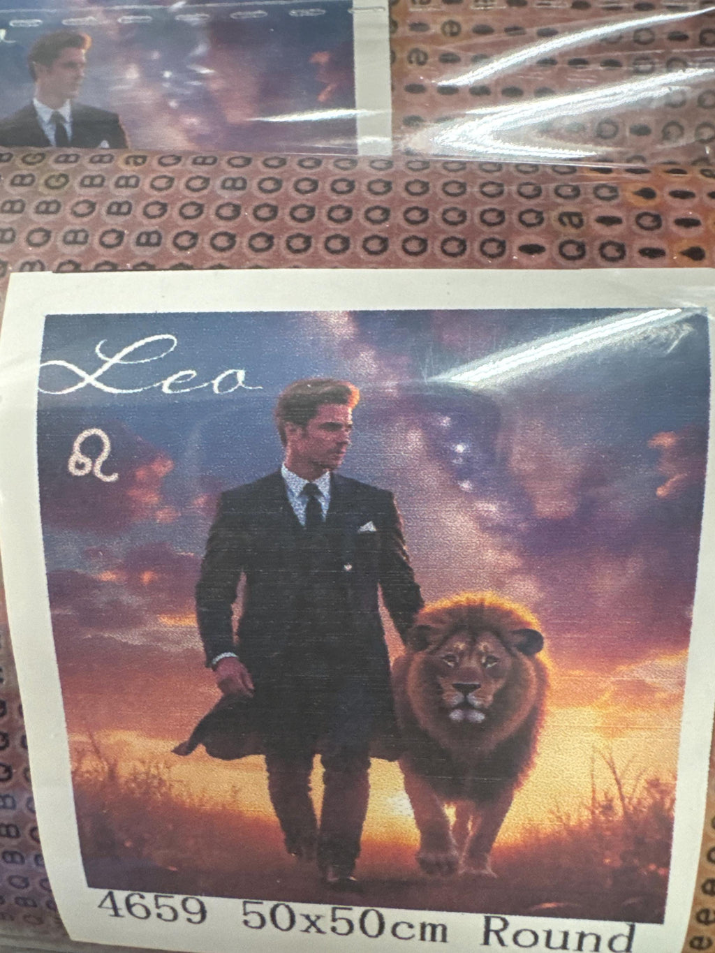 5d Premium Round Leo  Diamond Painting