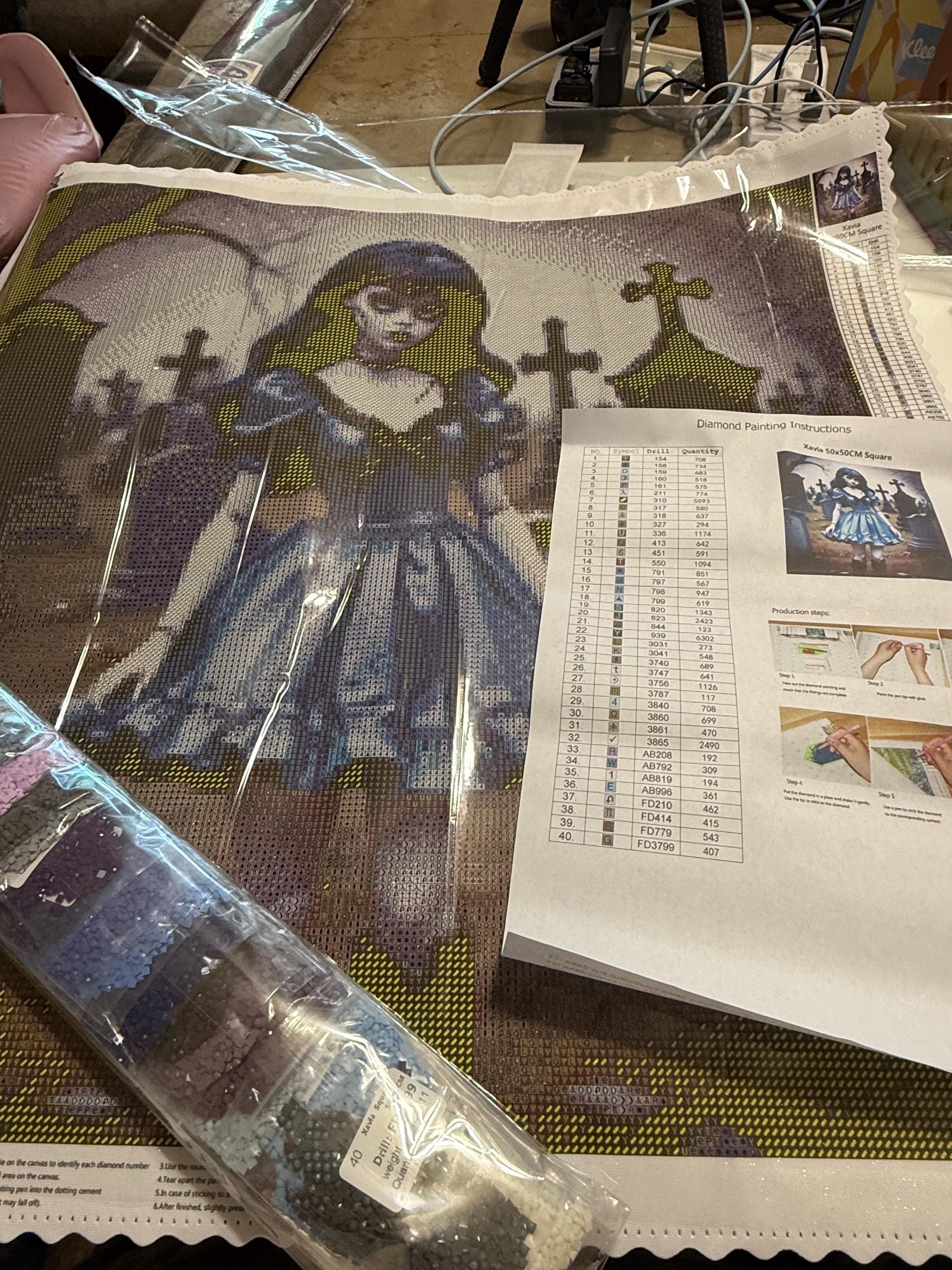 5D Xavia Diamond Painting, round Gem Art (50x50)