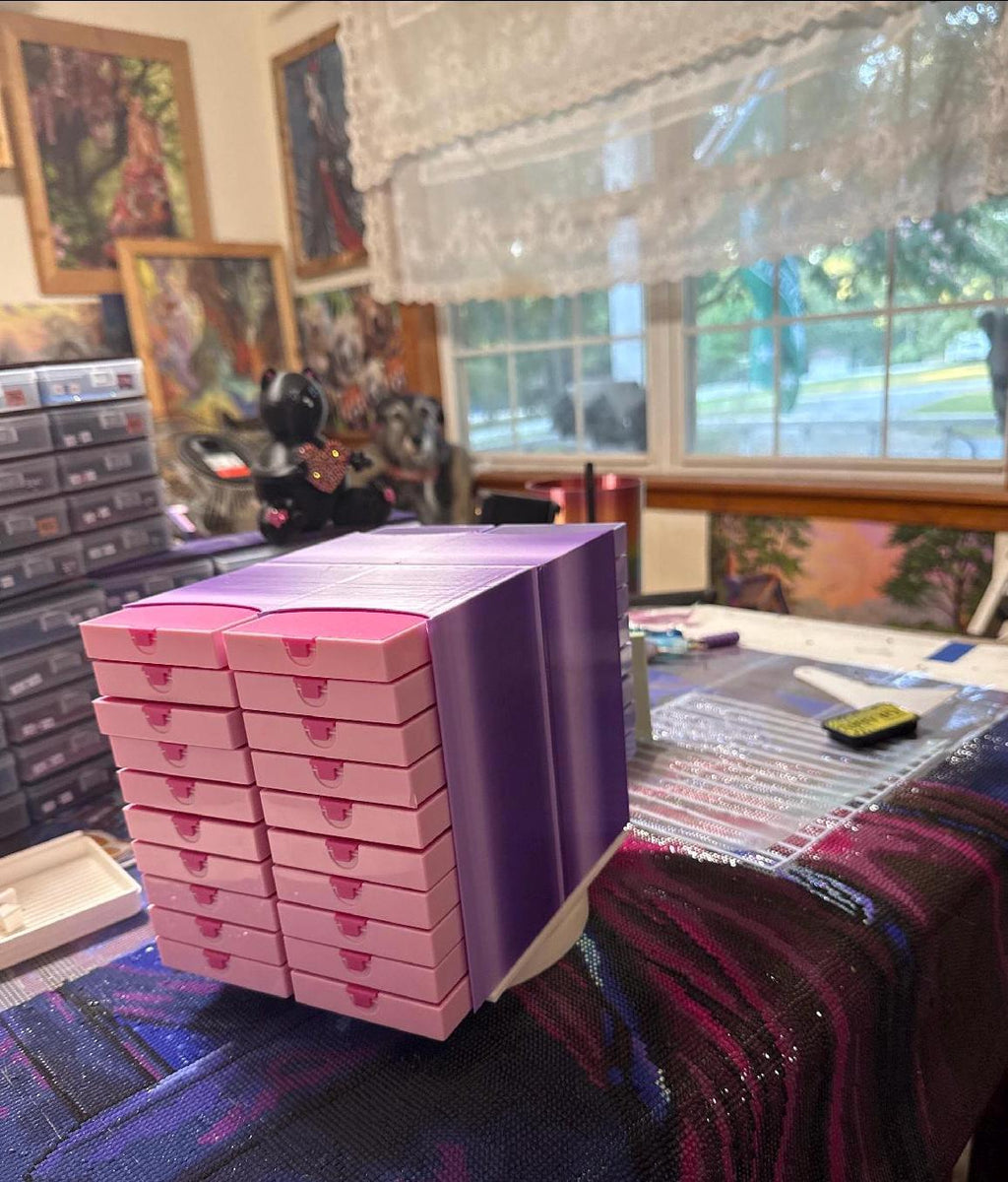 Spinning Tower for 40 large trabrick trays (trays are not included)custom by apejaywood