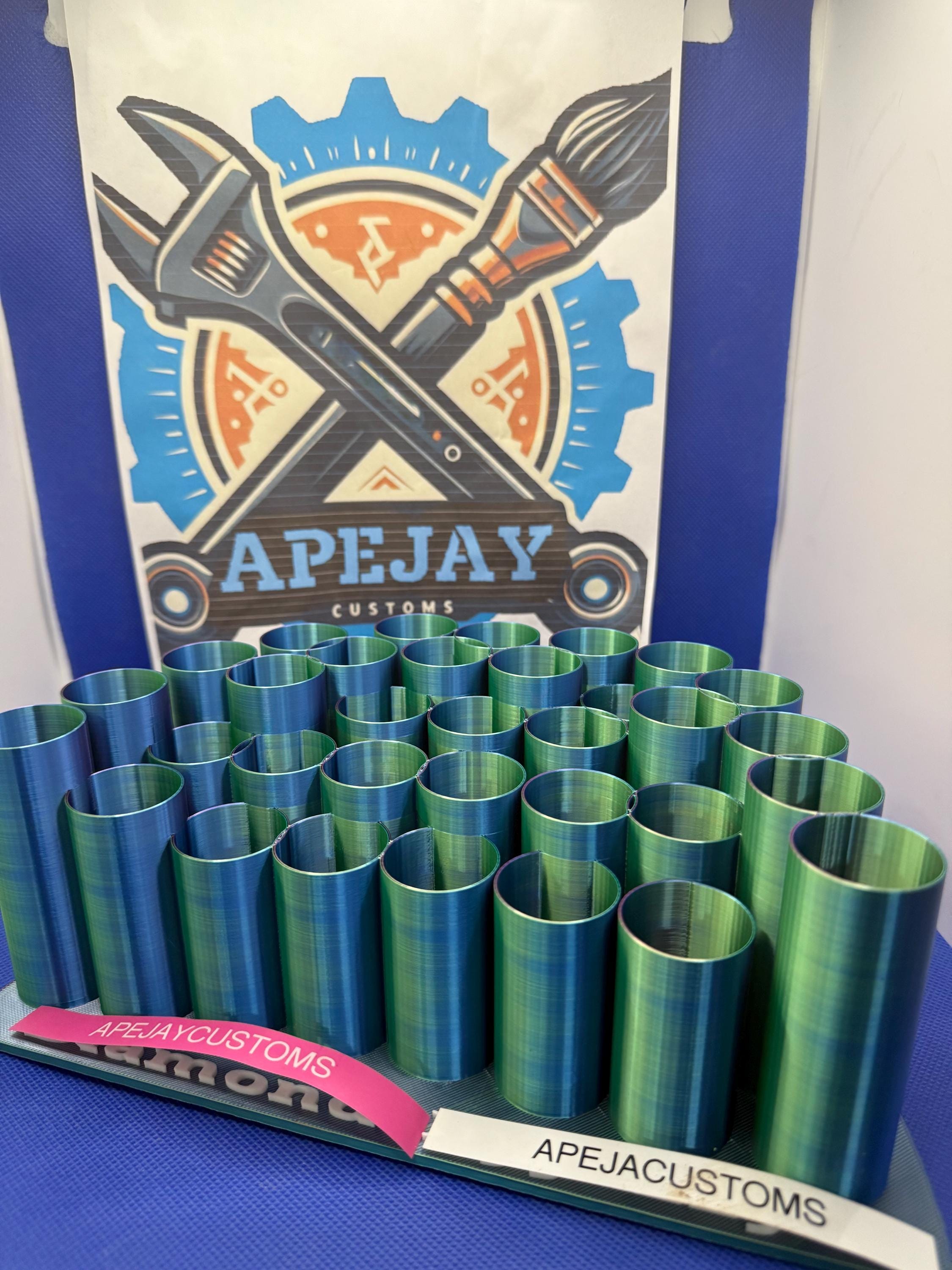 30 place DIamond Painter pen display holder created by apejay customs