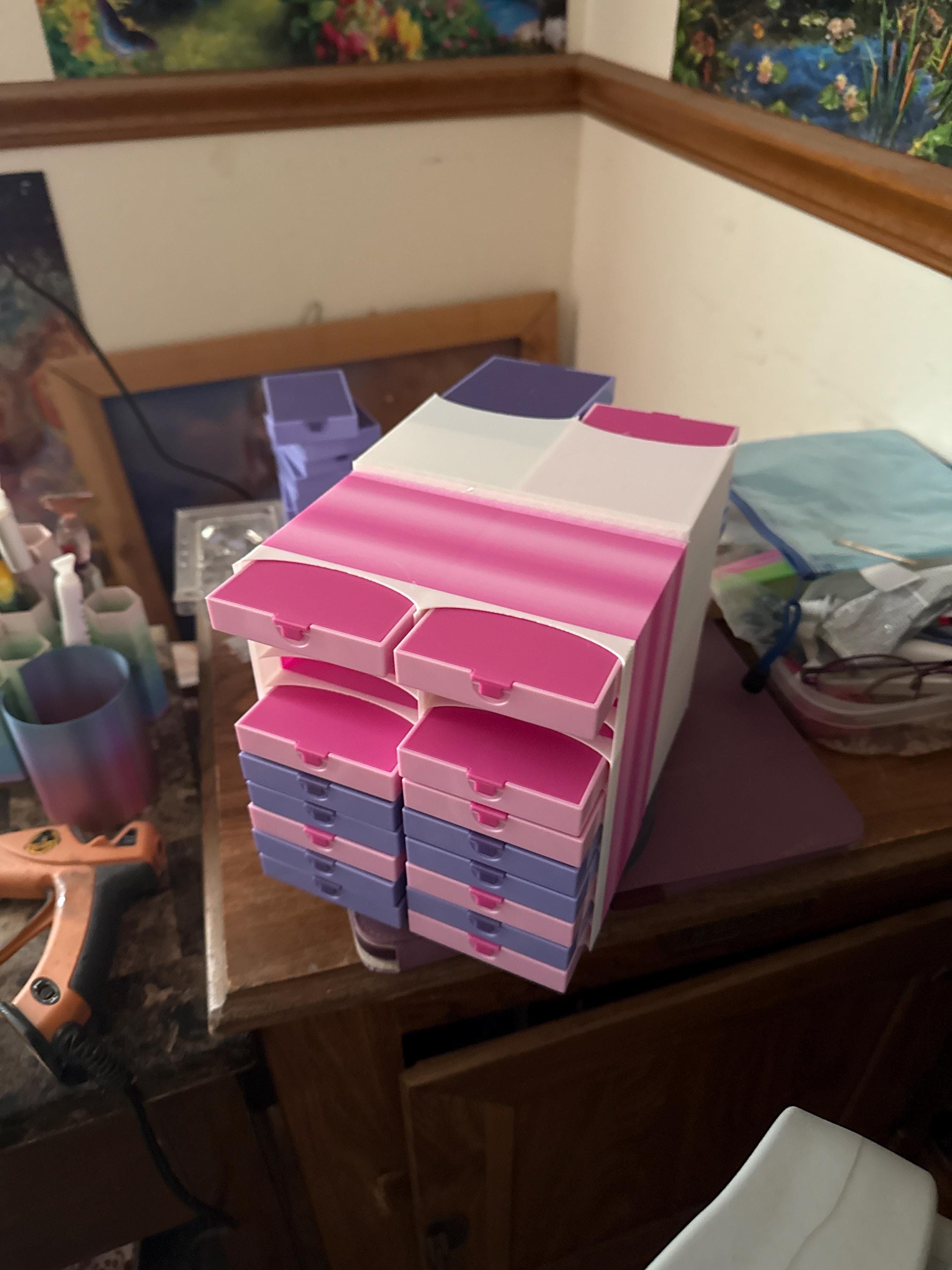 Spinning Tower for 40 large trabrick trays (trays are not included)custom by apejaywood