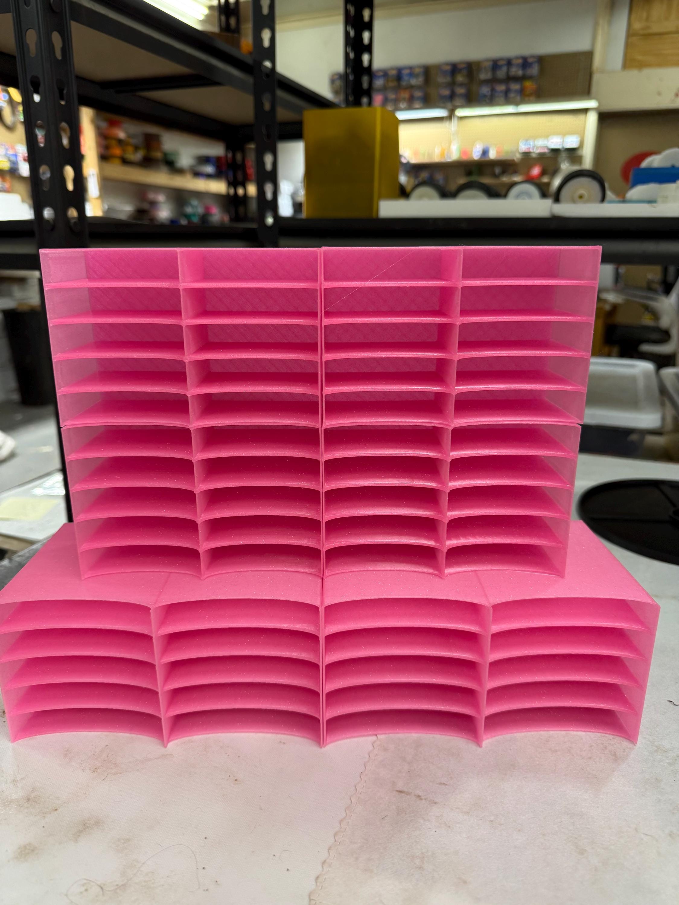 Art Dot Tray stacked Tower: 20 Large and 40 Small Trays