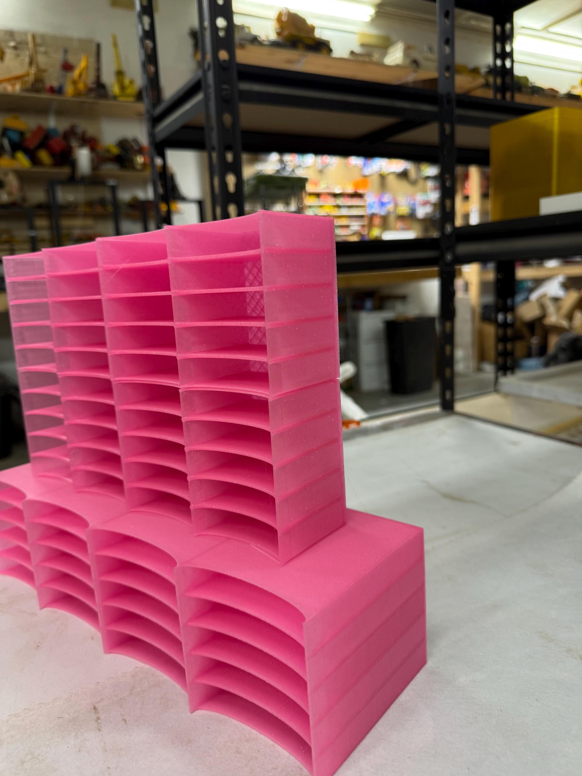 Art Dot Tray stacked Tower: 20 Large and 40 Small Trays