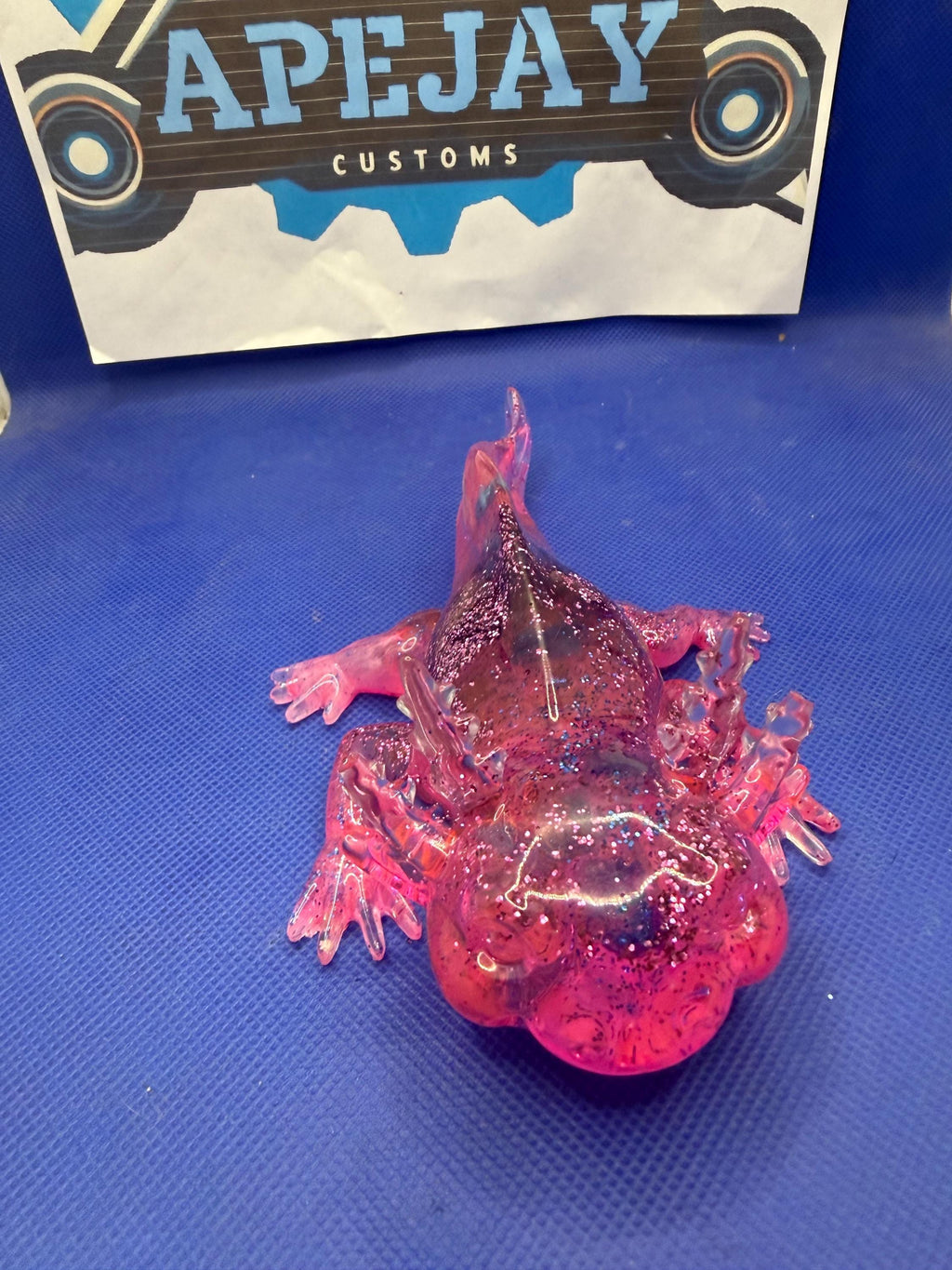 Large axolotl paperweight